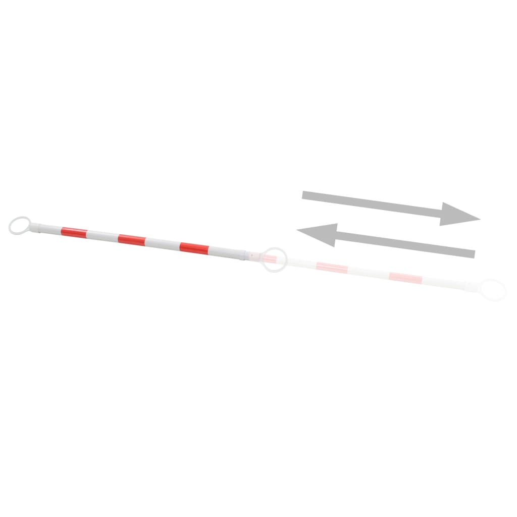 Teleskopstangen für Leitkegel 10 Stk. ABS 116-197 cm