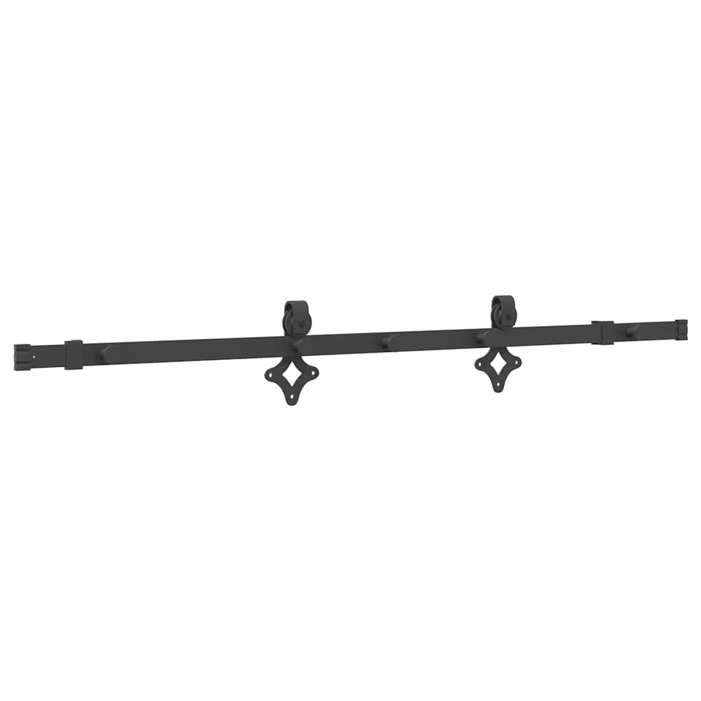 Schiebetürbeschlag-Set SKIEN 183 cm Stahl Schwarz