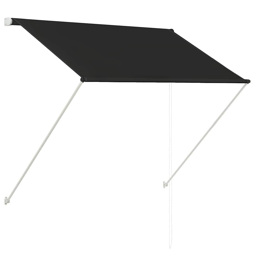 Einziehbare Markise 150×150 cm Blau und Weiß