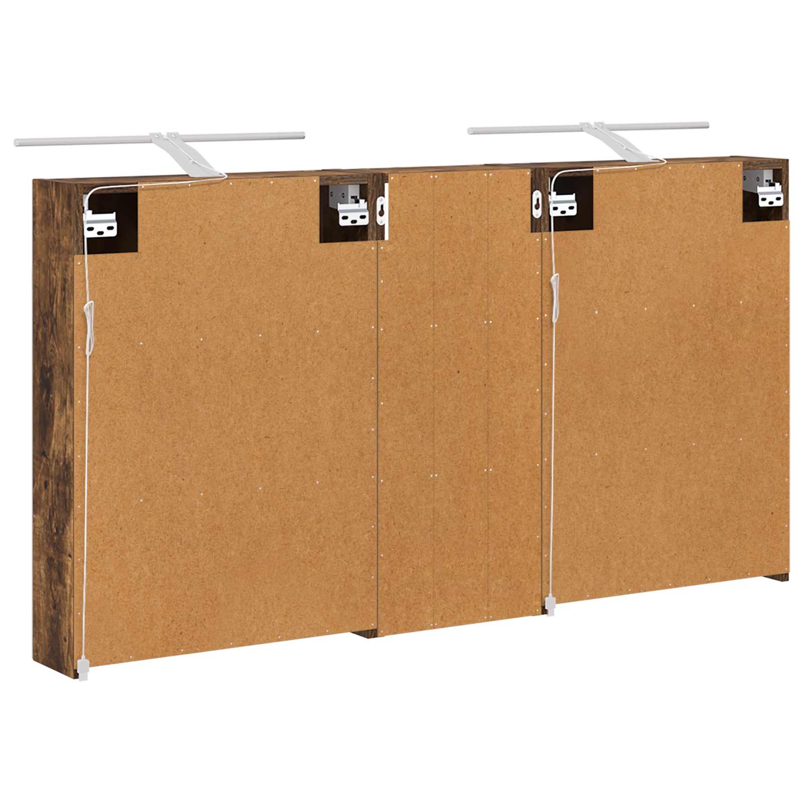 Badezimmerschrank-Set 3 pcs 80 x 10,5 x 50 cm Holzwerkstoff