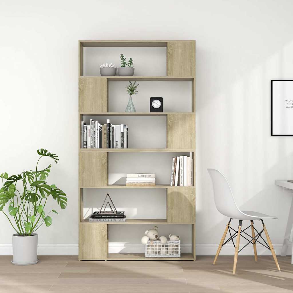 Bücherregal Raumteiler Weiß 100x24x188 cm