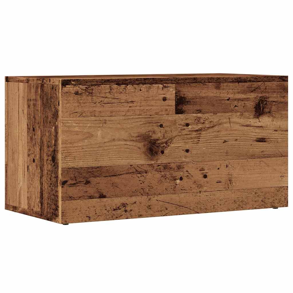 Schallplatten-Aufbewahrungsbox Weiß 71x34x36 cm Holzwerkstoff