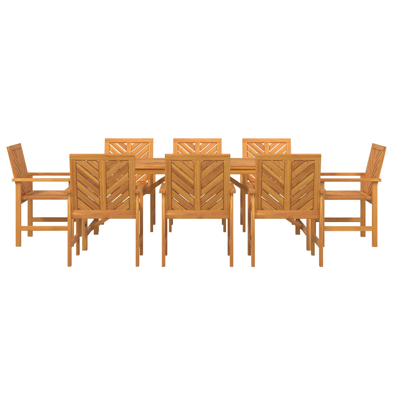 Garten Essgruppe 3 Stk. Braun Massivholz Akazie
