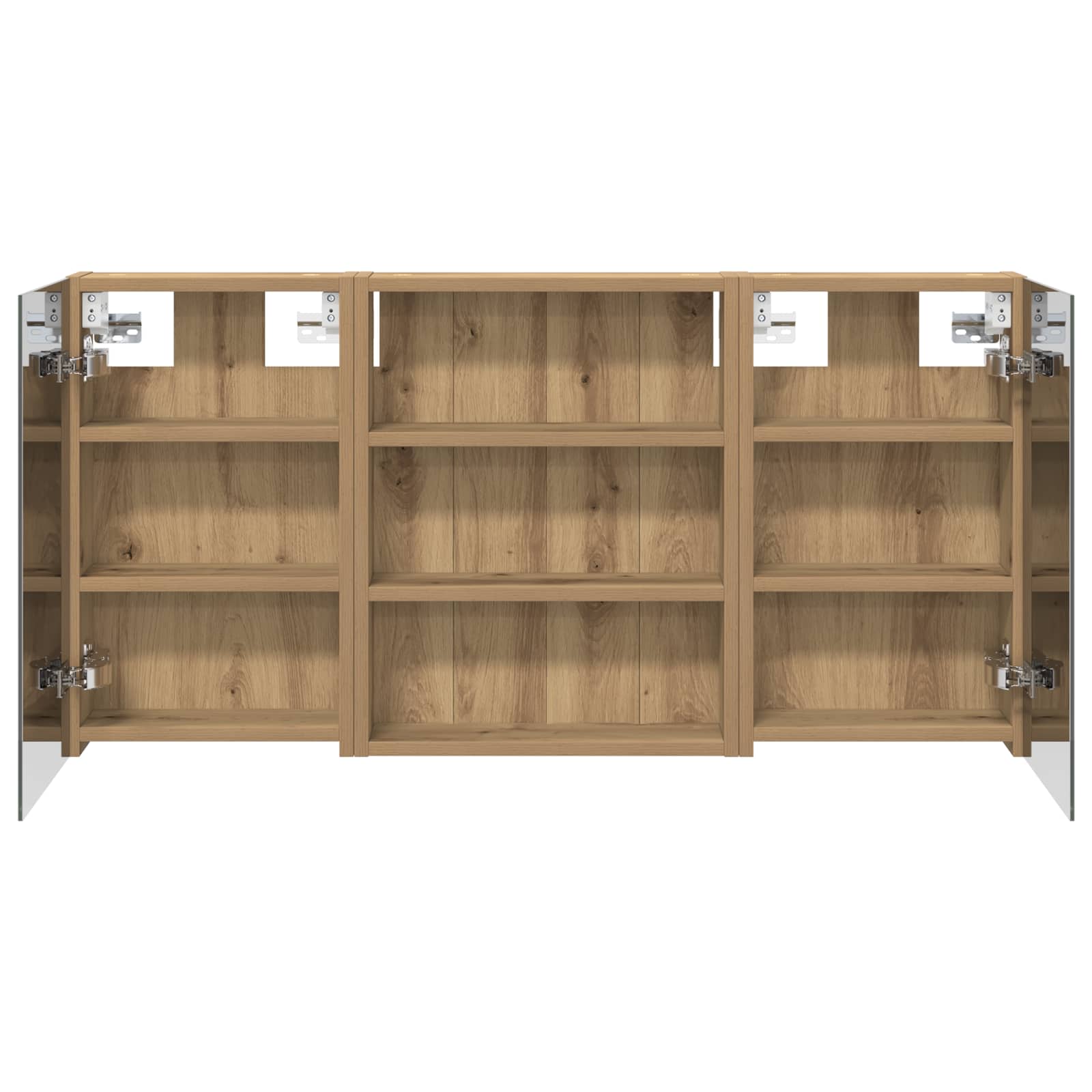 Badezimmerschrank-Set 3 pcs 80 x 10,5 x 50 cm Holzwerkstoff