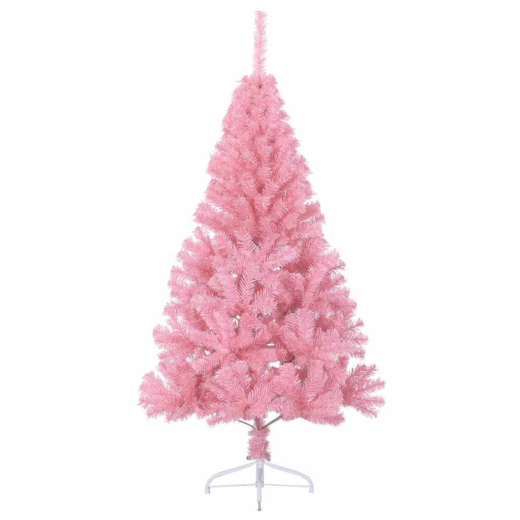 Künstlicher Halb-Weihnachtsbaum mit Ständer Grün 150 cm PVC