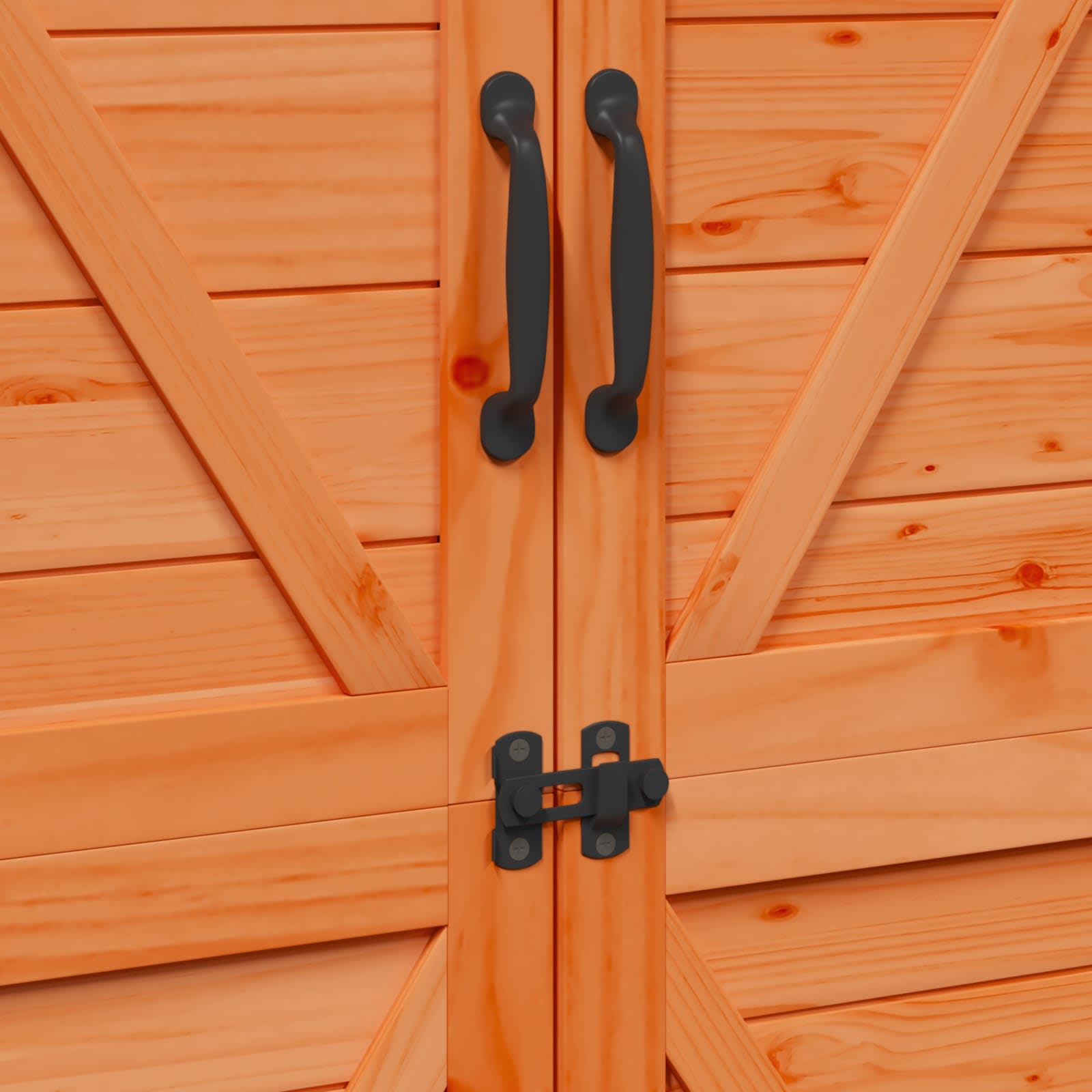 Gartenschuppen Natur 59,5 x 56 x 113,5 cm Massivholz aus Fichte