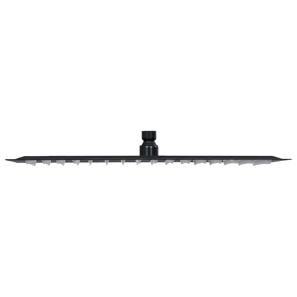 Regenbrause Edelstahl 40 cm Rund Schwarz
