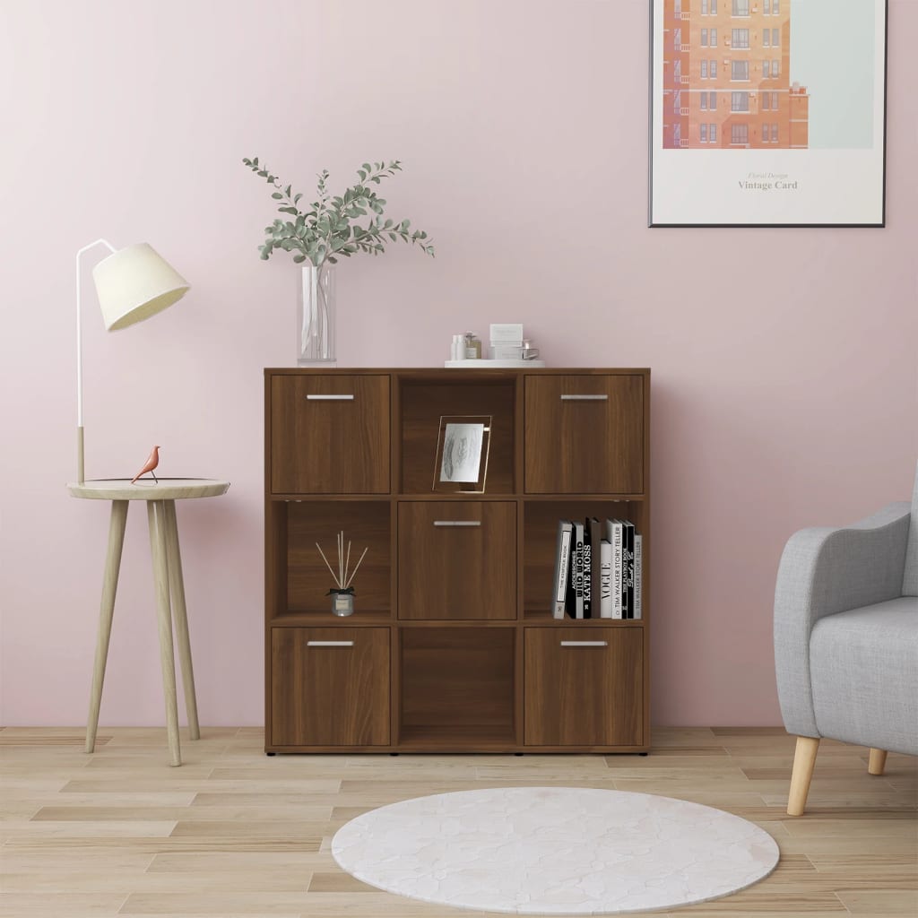 Bücherregal Weiß 90x30x90 cm Holzwerkstoff