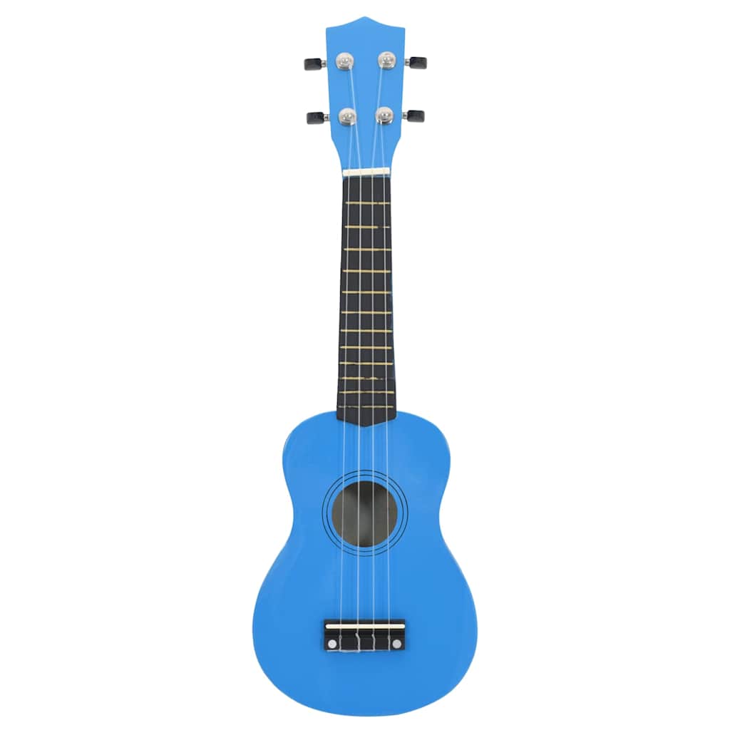 Sopran Ukulele Set für Kinder mit Tasche Dunkles Holz 21