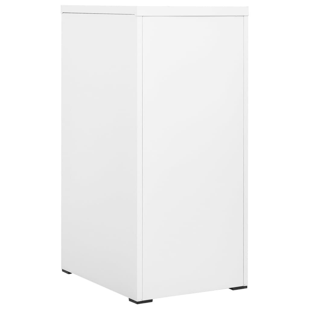 Aktenschrank Weiß 46x62x72,5 cm Stahl
