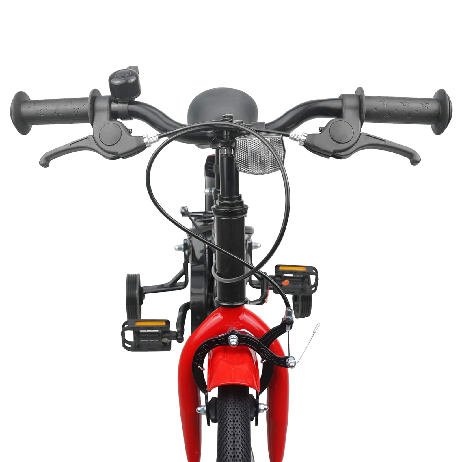 Kinderfahrrad 12 Zoll für 2-4 Jahre alt Schwarz Rot