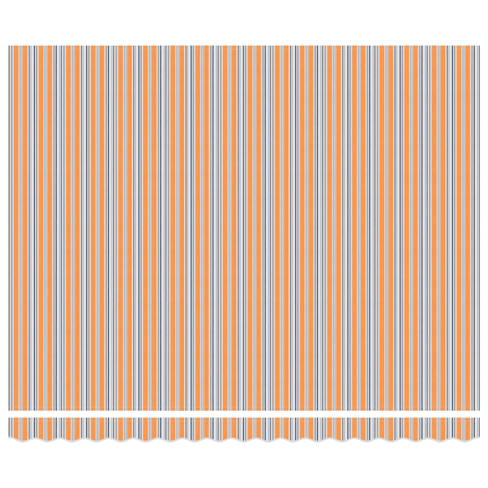 Manuelle Kassetten-Markise 350x250 cm Blau und Weiß