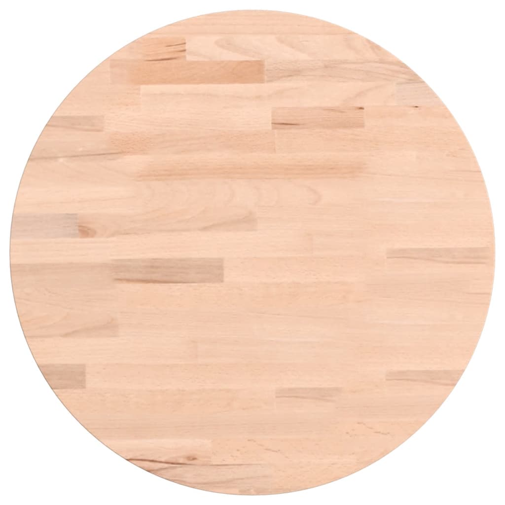 Tischplatte Ø30x1,5 cm Rund Massivholz Buche