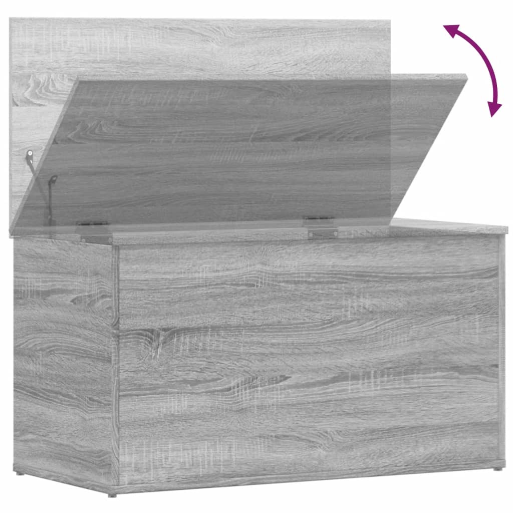 Aufbewahrungstruhe Weiß 84x42x46 cm Holzwerkstoff