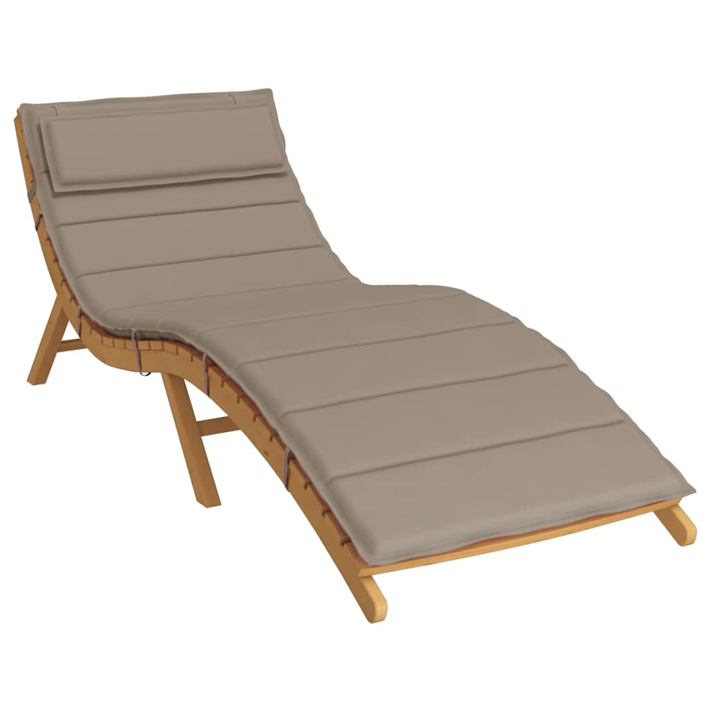 Sonnenliegen-Auflage Grau 180x60x4 cm Oxford-Gewebe