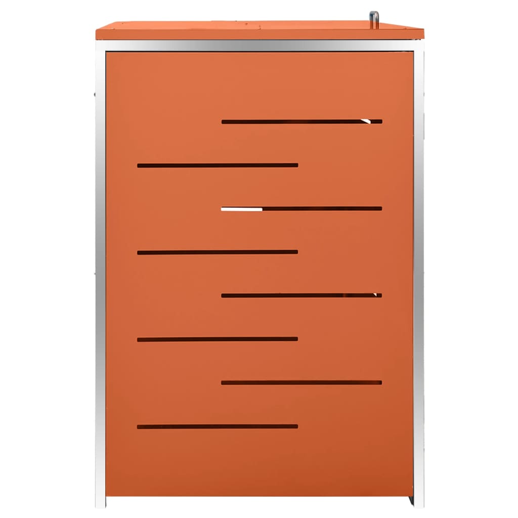 Mülltonnenbox für 3 Tonnen 207x77,5x112,5 cm Edelstahl