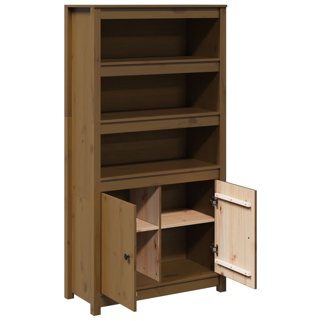 Highboard 80x35x154 cm Massivholz Kiefer