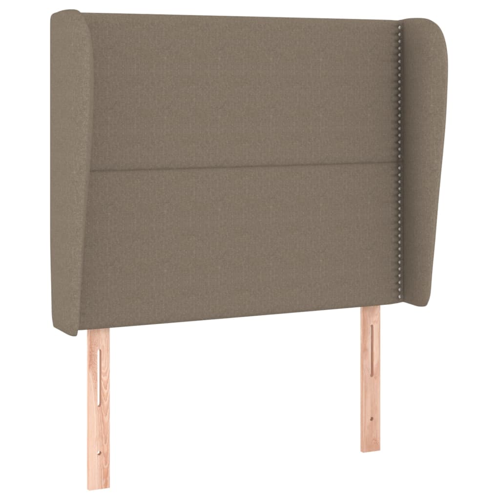 Kopfteil mit Ohren Dunkelgrau 83x23x78/88 cm Stoff