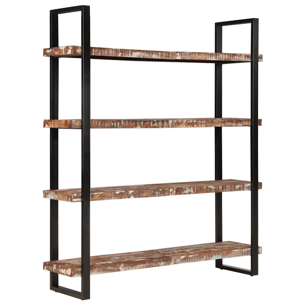 Bücherregal mit 4 Böden 80x40x180 cm Altholz Massiv