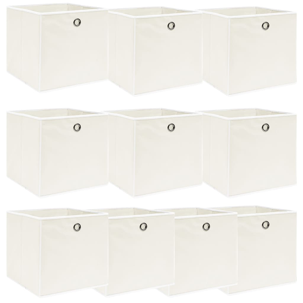 Aufbewahrungsboxen 4 Stk. Blau 32x32x32 cm Stoff