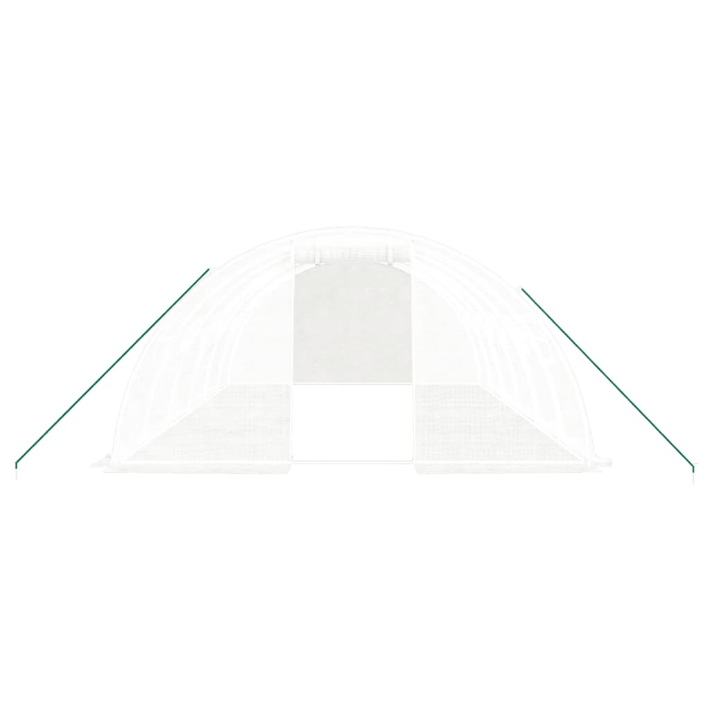 Gewächshaus mit Stahlrahmen Grün 8 m² 4x2x2 m