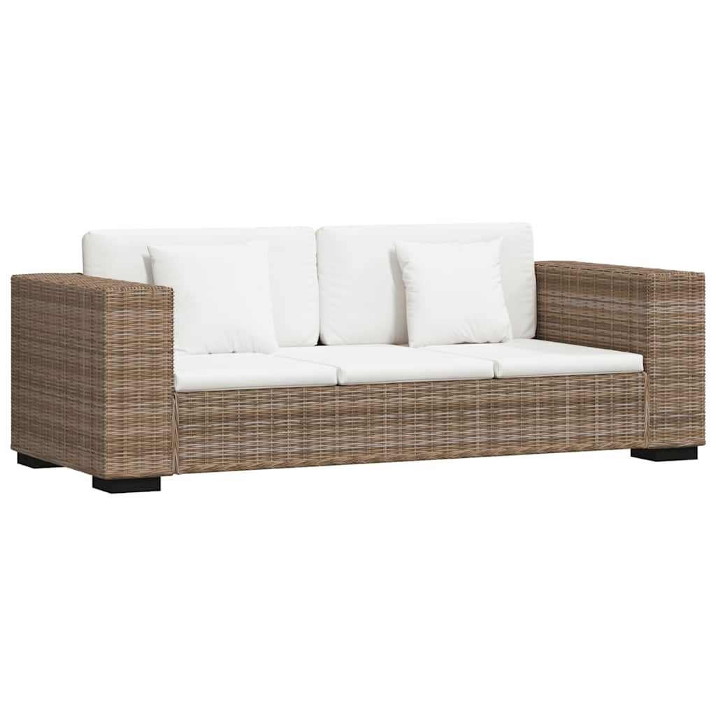 2-Sitzer Sofa Echtes Rattan