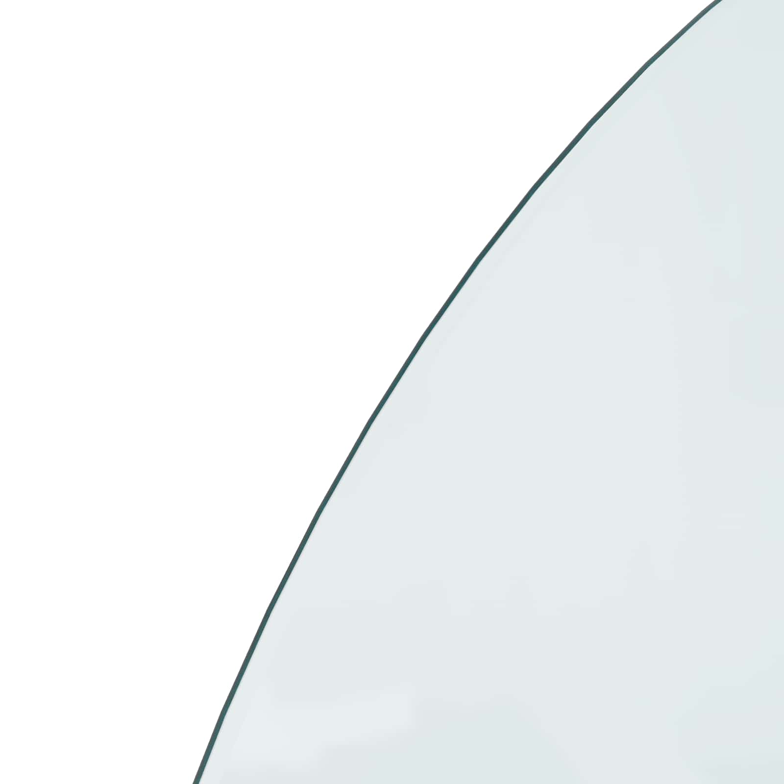 Feuerstelle Glasplatte Transparent 800 x 500 mm Glas