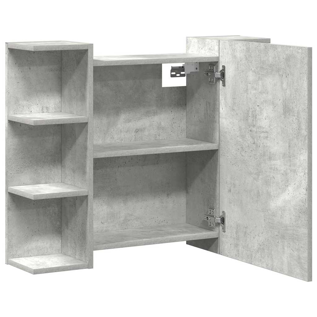 Bad-Spiegelschrank Weiß 80x20,5x64 cm Holzwerkstoff