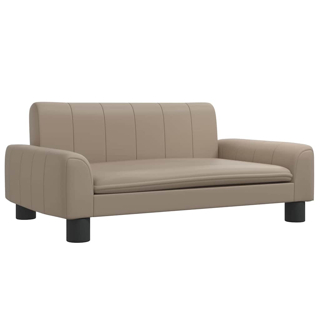Hundebett Creme 90x53x30 cm Stoff