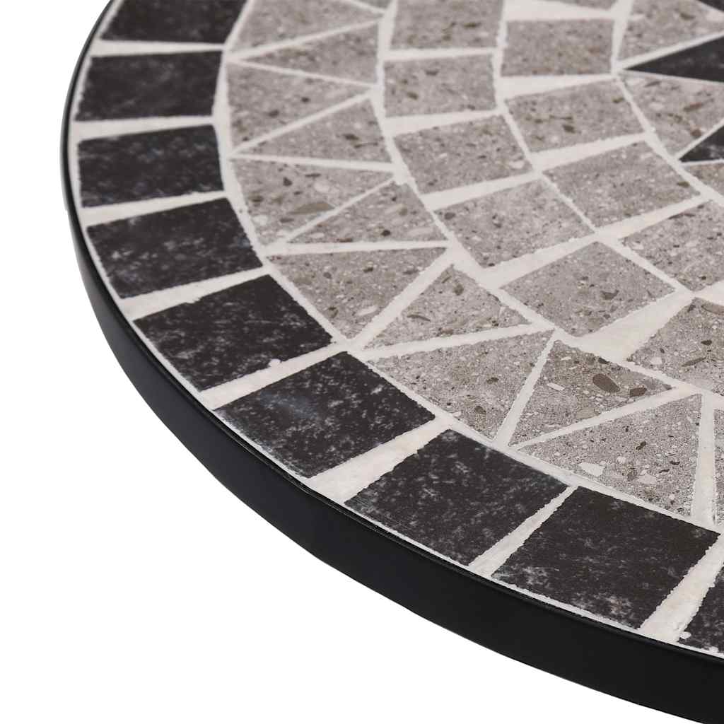 Bistrotisch Mosaik Keramik Braun 60 cm