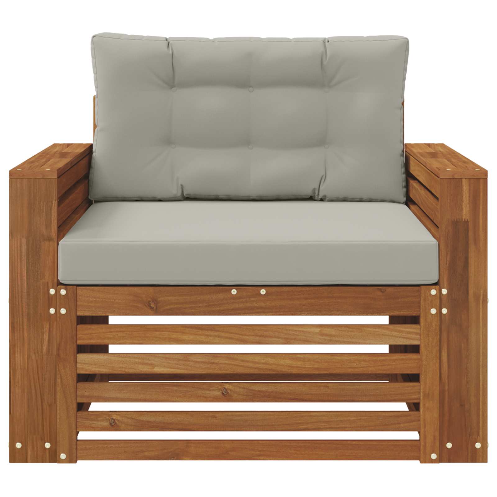 2 Stück Outdoor-Sofa Natur