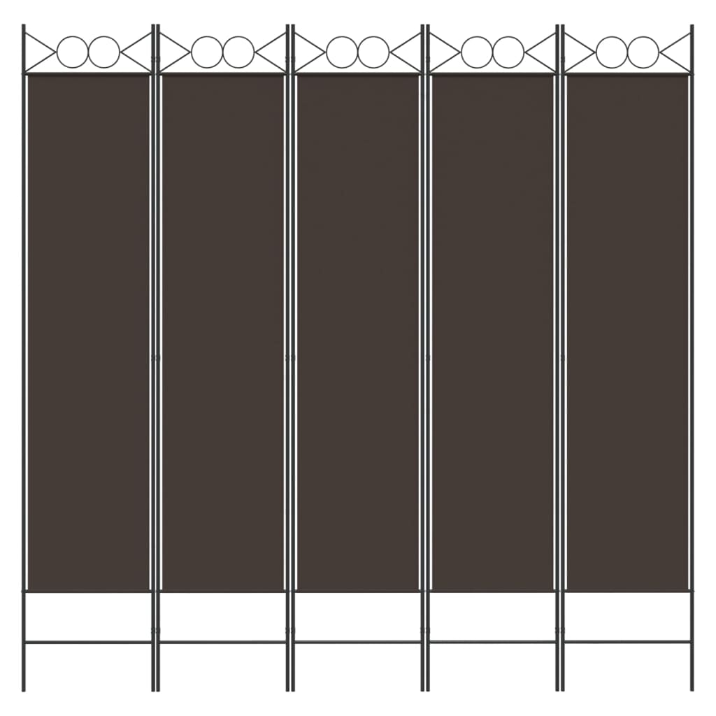 3-teiliger Raumteiler Beige 120 x 200 cm Stoff