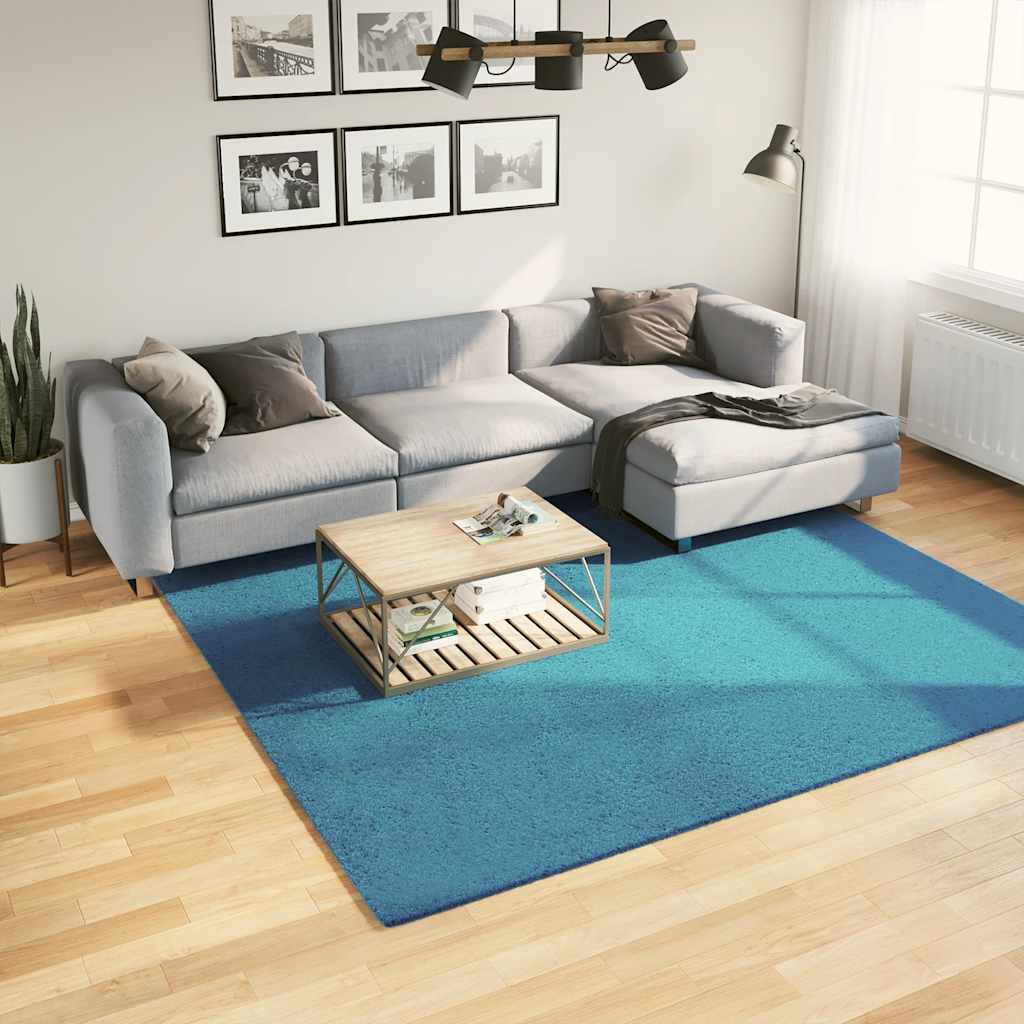 Teppich OVIEDO Kurzflor Anthrazit 120x120 cm