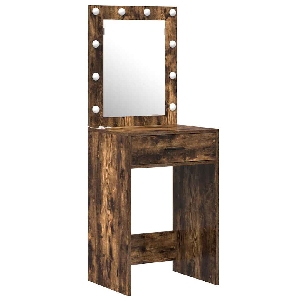 Schminktisch mit Tür 2 pcs Weiß 50 x 41 x 135 cm Holzwerkstoff