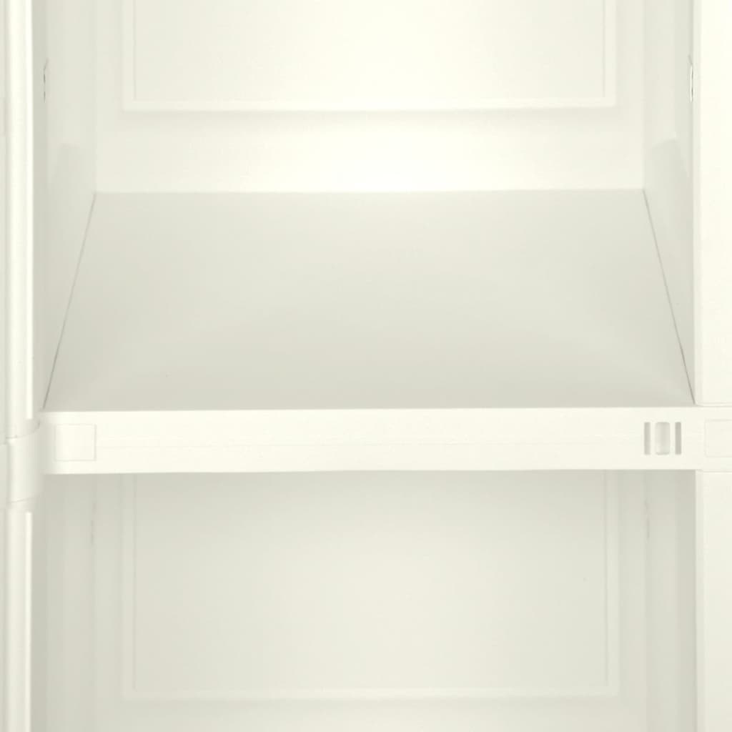 Kunststoffschrank 79x43x125 cm Holzdesign Vanilleeis