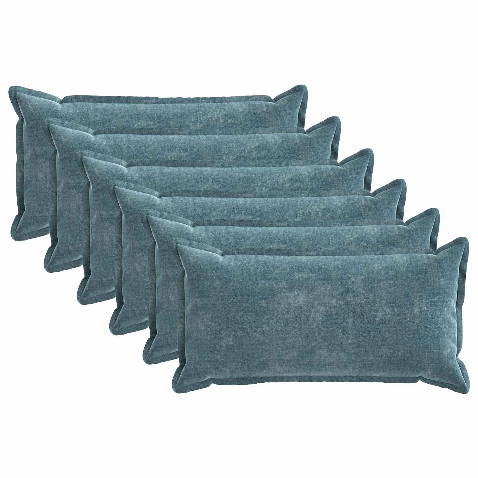 Kissenbezug 2 Stk. HOUTEN Dunkelgrau 30 x 30 cm Chenille-Stoff