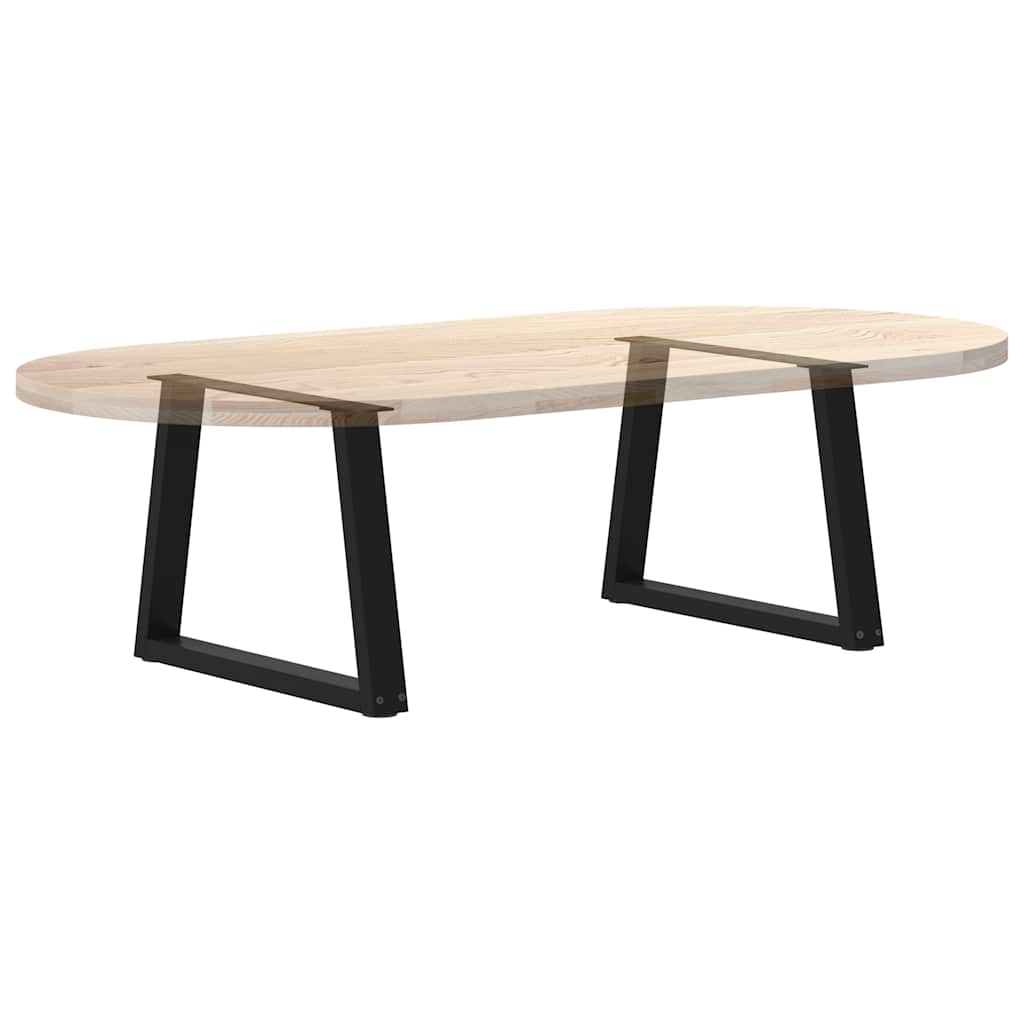Couchtischbeine V-Form 2 Stück Schwarz 30x(30-31,3) cm Stahl