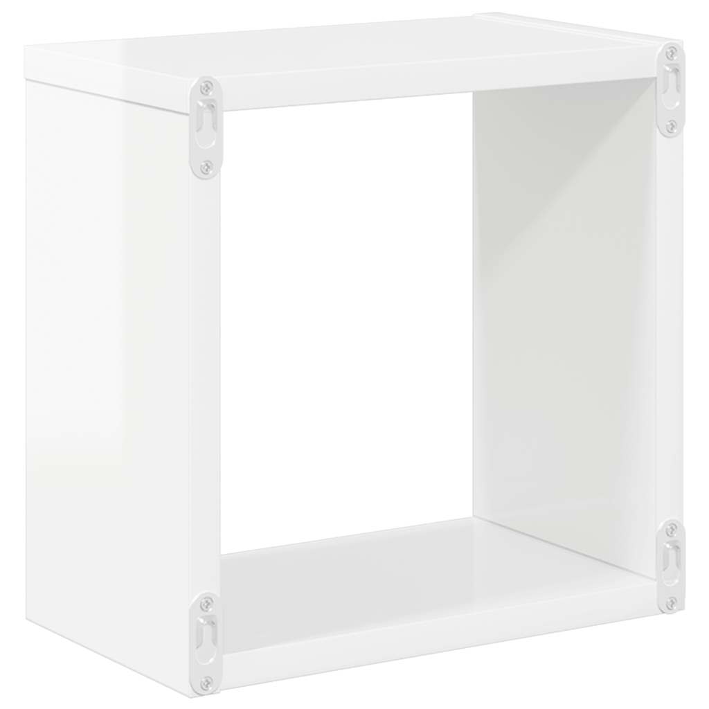 Würfelregale 2 Stk. Weiß 30x15x30 cm