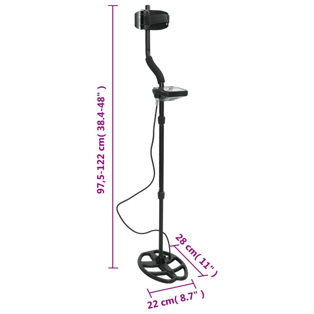 Metalldetektor 18 cm Suchtiefe Pinpoint und Auto-Tune-Funktion