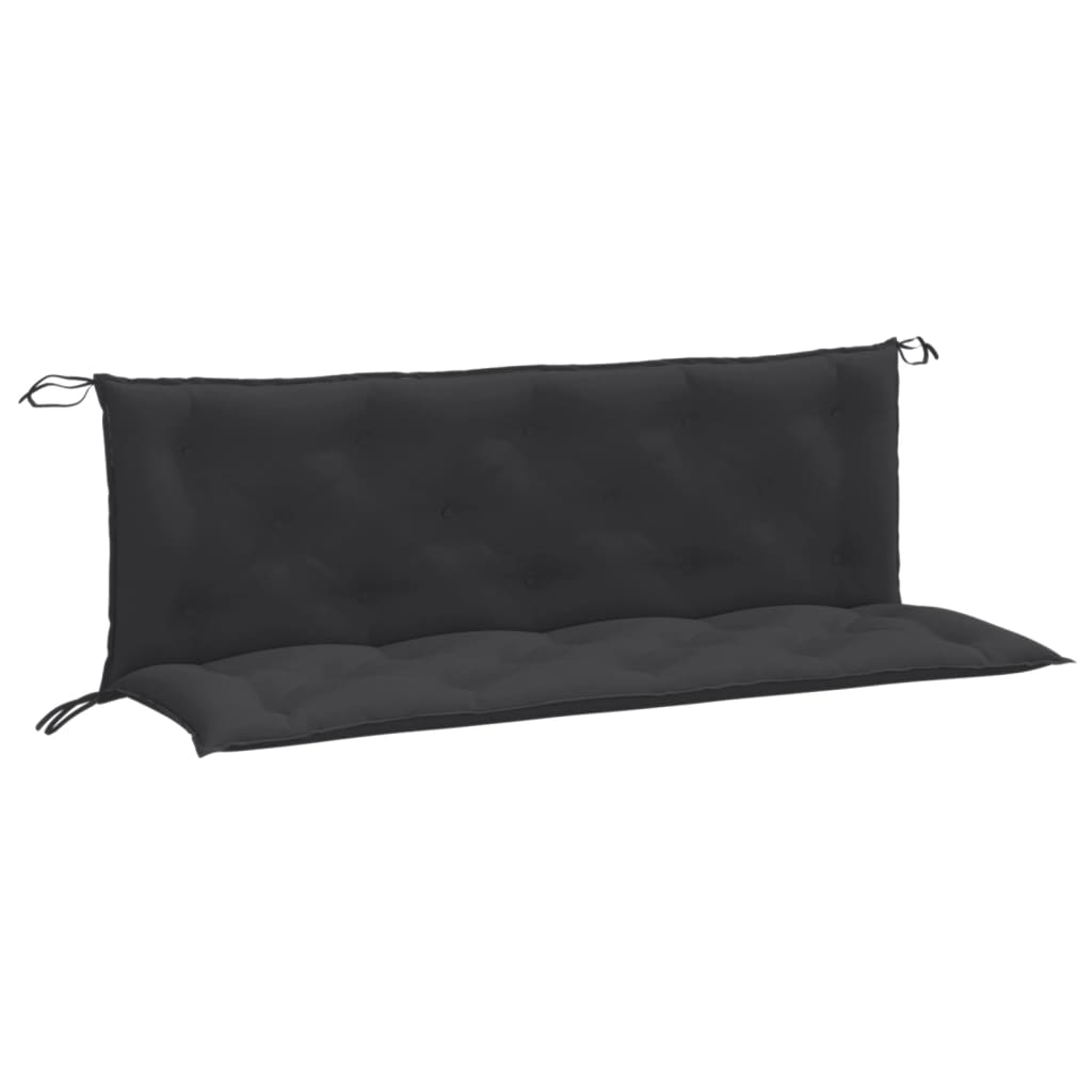 Gartenbank-Auflagen 2 Stk. Melange Anthrazit 100x50x7 cm Stoff