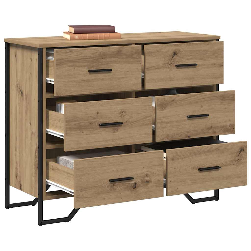 Kommode Schwarz 91x35,5x74,5 cm Holzwerkstoff