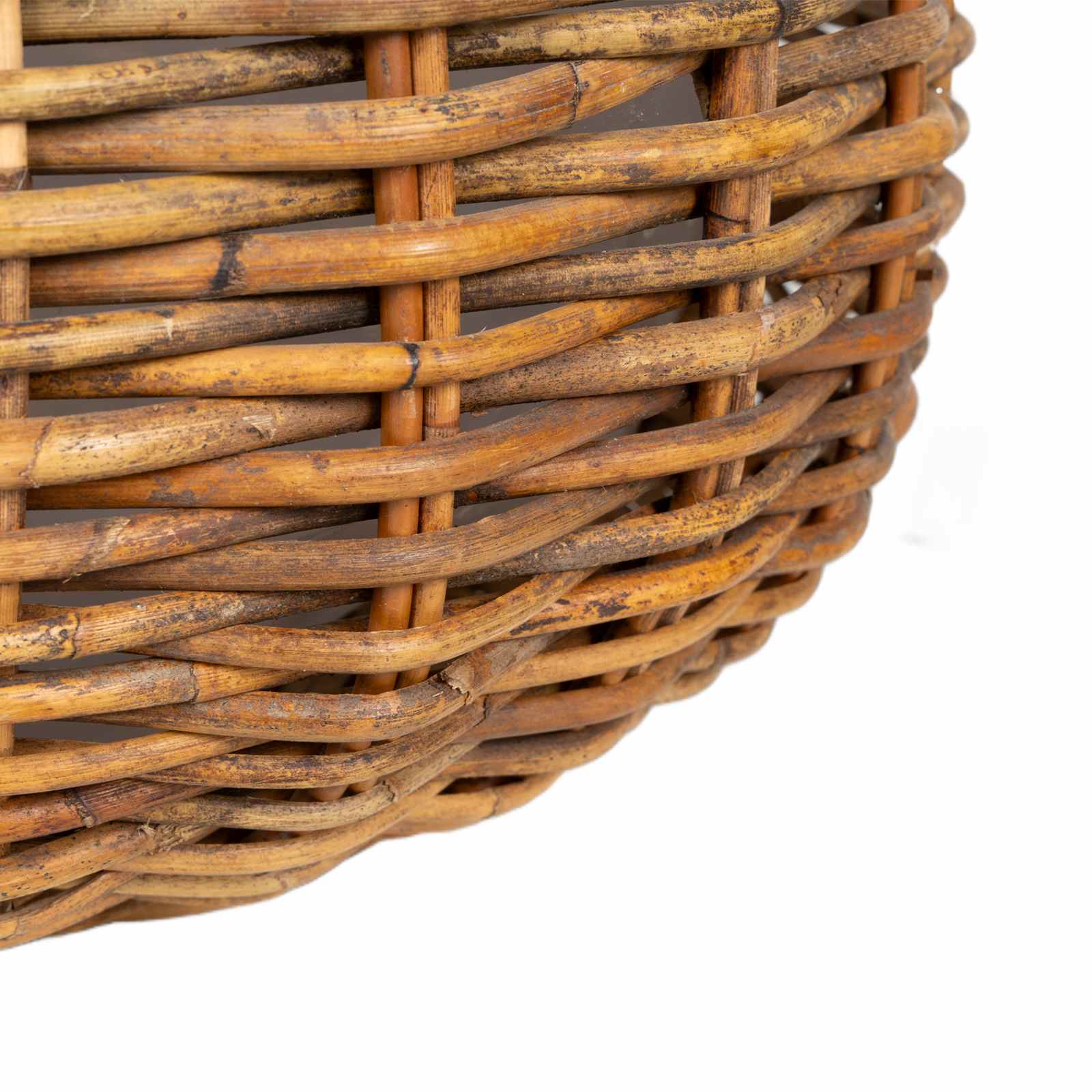 Blumentopf Körbchen 2 Stk. Natürliches Grau Kubu Rattan