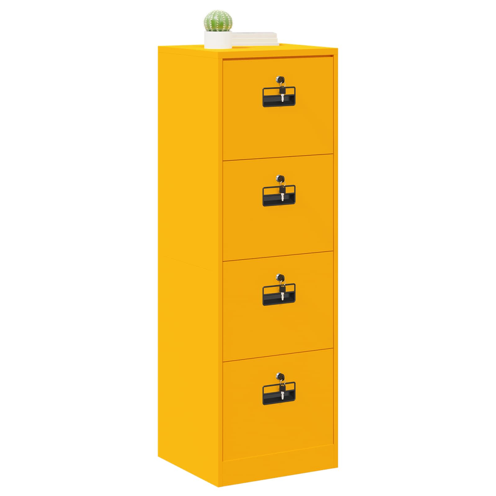 Aktenschrank 2 pcs Schwarz 44 x 50 x 139 cm Kaltgewalzter Stahl