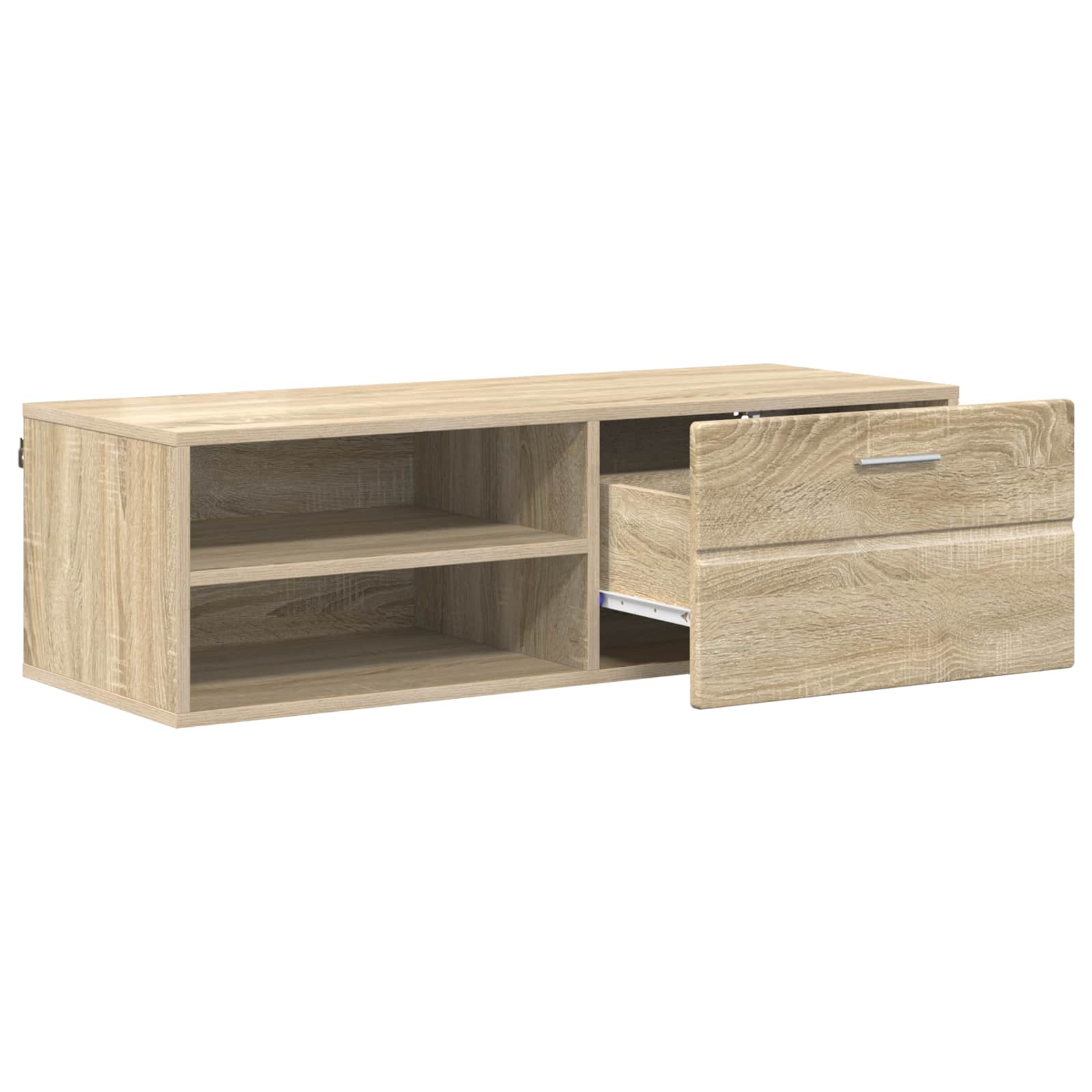 Highboard mit Regal FLORIN Weiß 60 x 35 x 182 cm Holzwerkstoff