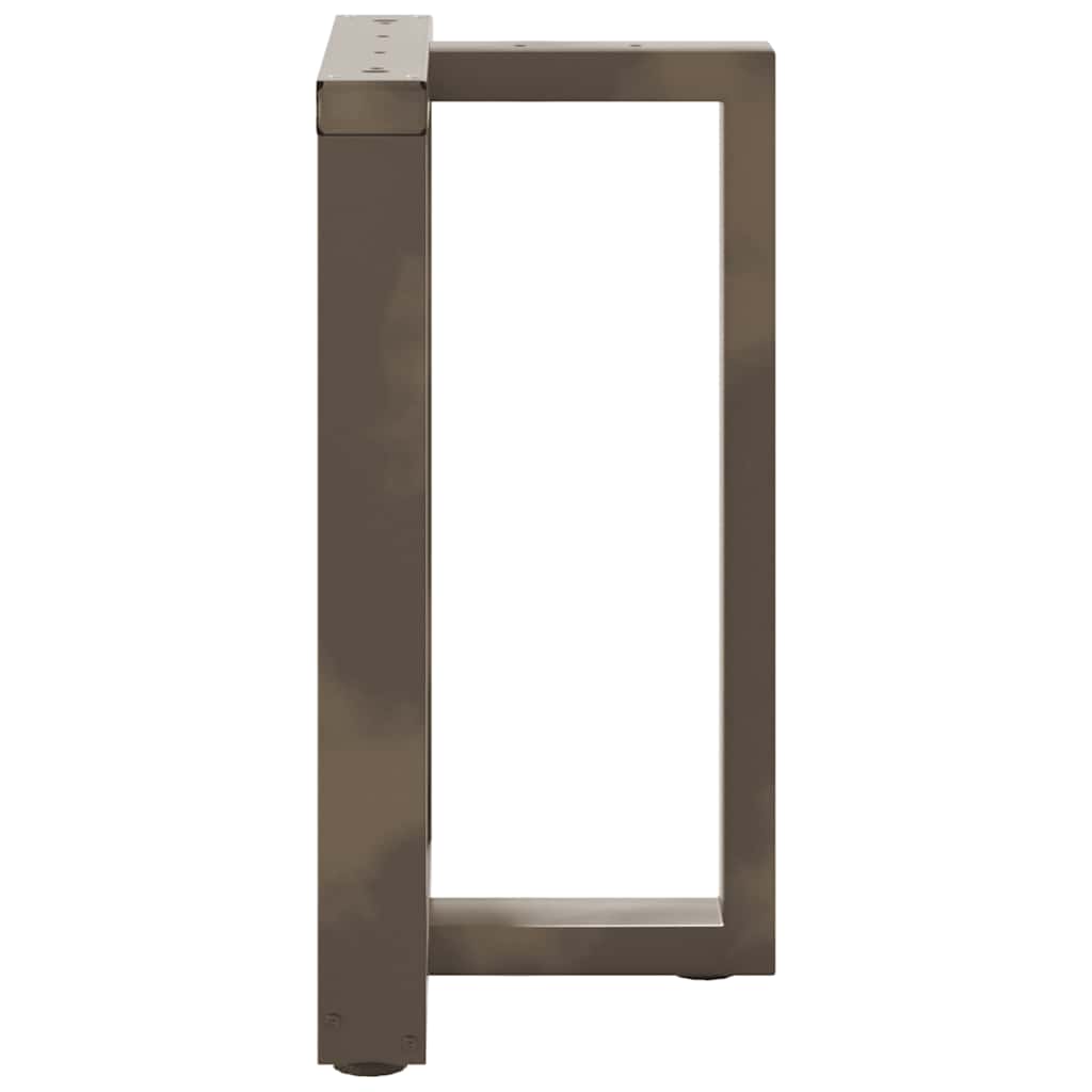 Couchtischbeine T-Form 2 Stk. Schwarz 30x25x(30-31) cm Stahl
