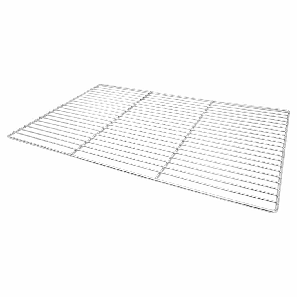 Grillrost Silber 40 x 30 cm Edelstahl