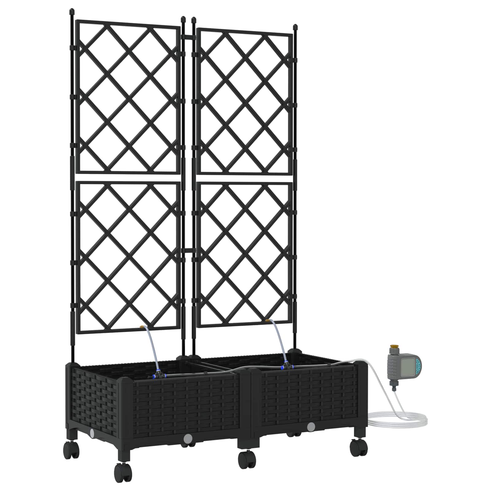 Garten-Pflanzgefäß 4 Stk. Braun 160 x 40 x 22 cm PP