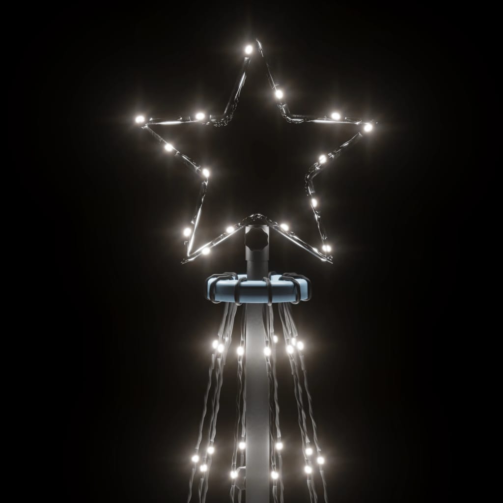 LED-Weihnachtsbaum mit Erdnägeln Mehrfarbig 310 LEDs 300 cm