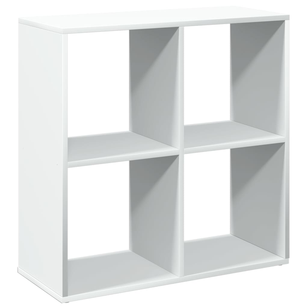 Bücherregal Weiß 137,5x29x137,5 cm Holzwerkstoff