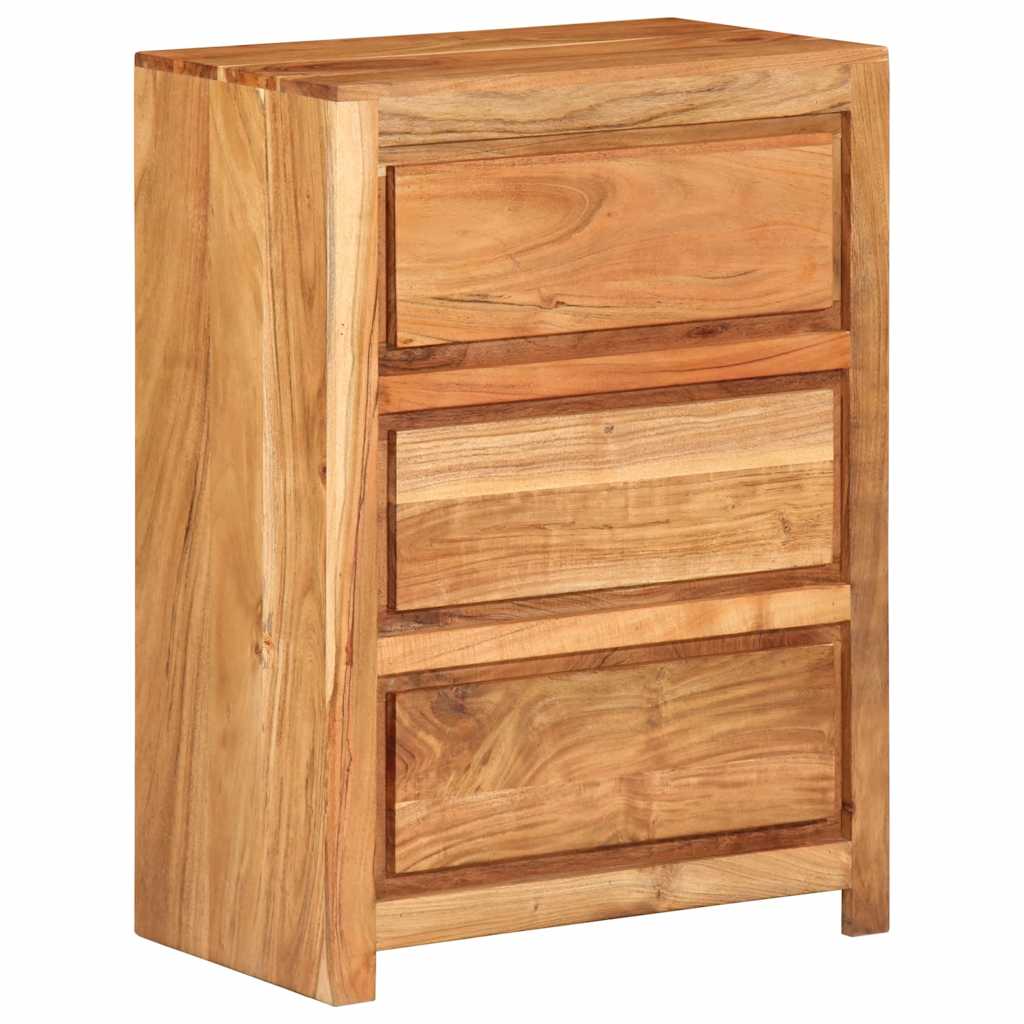 Schubladenschrank 60x33x75 cm Massivholz Akazie